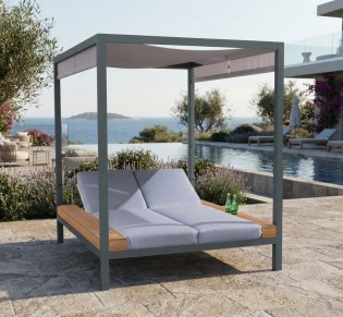 Fiorella aluminum daybed -2 years guarantee | Avant Garde design 2