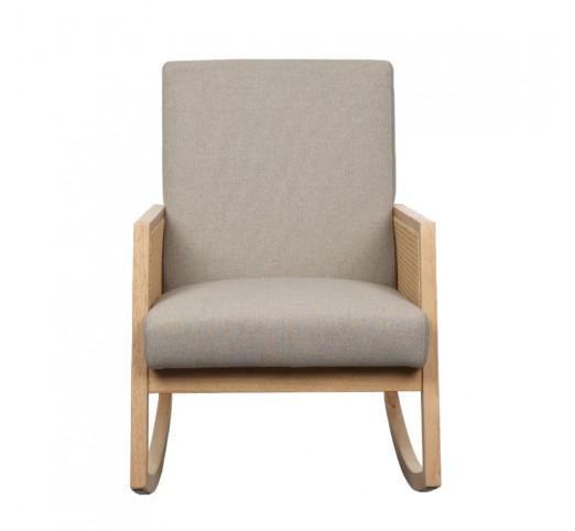 AMMOS ARMCHAIR ROCKING BEIGE 65x82x96cm