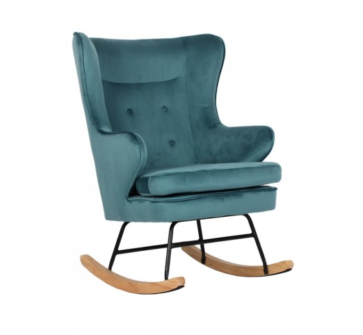 ROCKER ΠΟΛΥΘΡΟΝΑ ΚΟΥΝΙΣΤΗ ΣΜΑΡΑΓΔΙ 71x86xH102cm