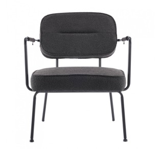 PRISLEY ARMCHAIR BLACK 73x66xH78cm 2
