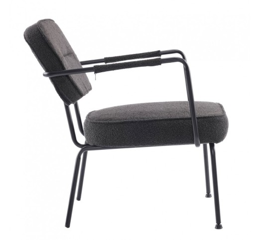 PRISLEY ARMCHAIR BLACK 73x66xH78cm