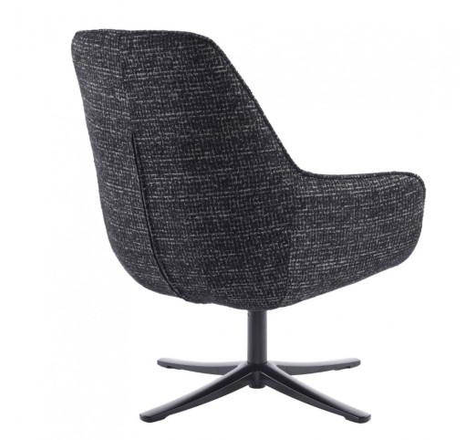 TIFFANY ΠΟΛΥΘΡΟΝΑ ΠΕΡΙΣΤΡΕΦΟΜΕΝΗ ΜΑΥΡΟ ΜΕ PATTERN 80x75xH90cm
