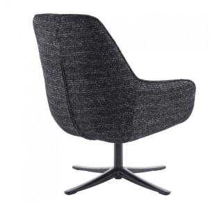TIFFANY ΠΟΛΥΘΡΟΝΑ ΠΕΡΙΣΤΡΕΦΟΜΕΝΗ ΜΑΥΡΟ ΜΕ PATTERN 80x75xH90cm