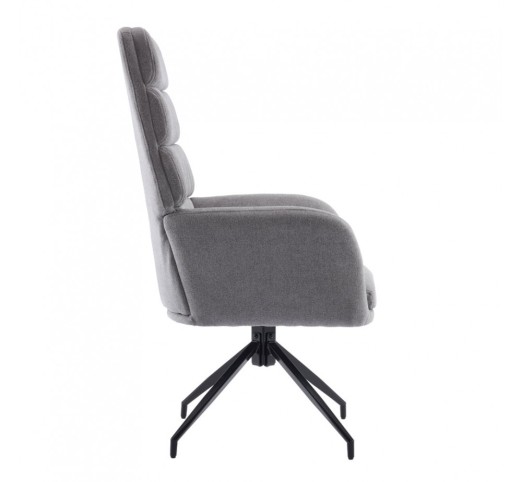 GIRAR ARMCHAIR SWIVEL GREY 70x69,5xH113cm