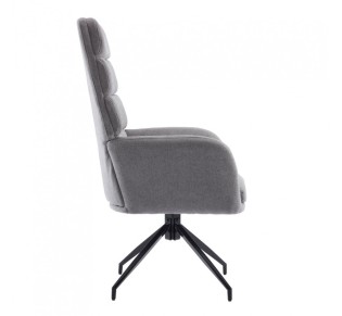 GIRAR ARMCHAIR SWIVEL GREY 70x69,5xH113cm