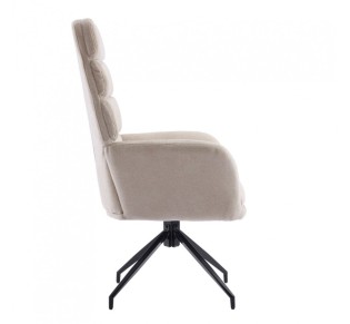 GIRAR ARMCHAIR SWIVEL BEIGE 70x69,5xH113cm