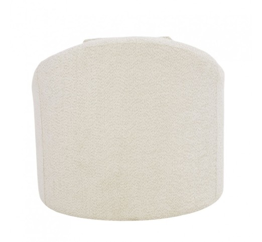 SOFTY ARMCHAIR SWIVEL CREAM 80x80xH77cm