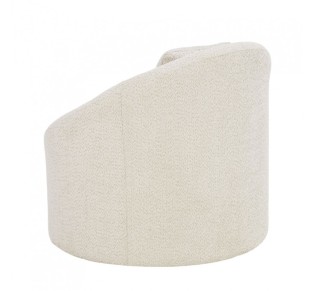 SOFTY ARMCHAIR SWIVEL CREAM 80x80xH77cm