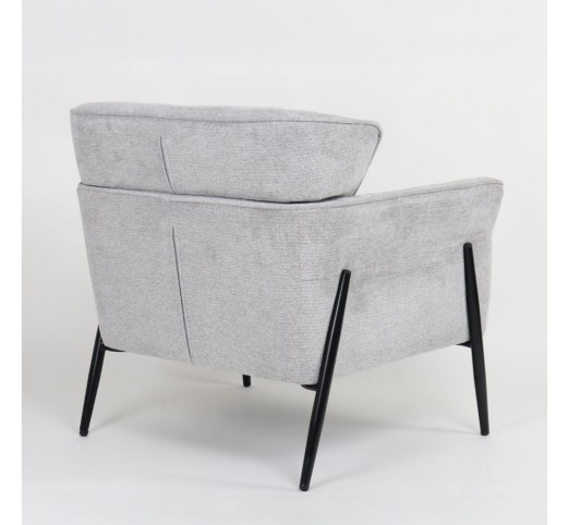 LENON ΠΟΛΥΘΡΟΝΑ ΓΚΡΙ 83x83xH85cm