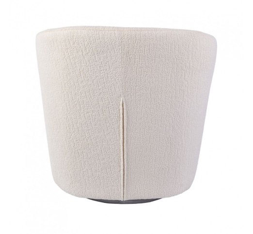 CELINE ARMCHAIR SWIVEL WHITE WALNUT 74x73xH72cm