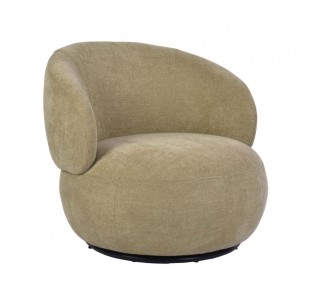 BUBBLE ARMCHAIR SWIVEL OLIVE GREEN LIGHT 74x84xH69cm