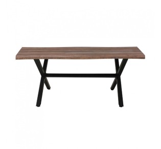 BRICK TABLE WALNUT BLACK 180x90xH75cm