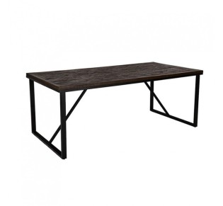 MAIANDROS ΤΡΑΠΕΖΙ ΚΑΦΕ ΣΚΟΥΡΟ 200x100xH76cm