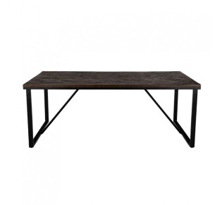 MAIANDROS TABLE BROWN DARK 200x100xH76cm