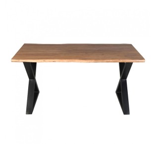 MINGLE TABLE WALNUT BLACK 160x80xH76cm