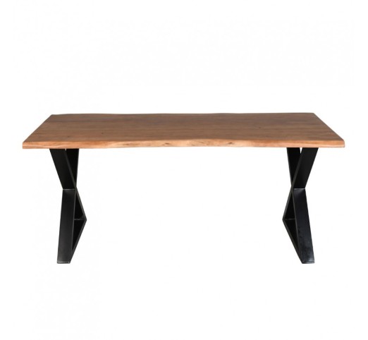 MINGLE TABLE WALNUT BLACK 180x80xH76cm