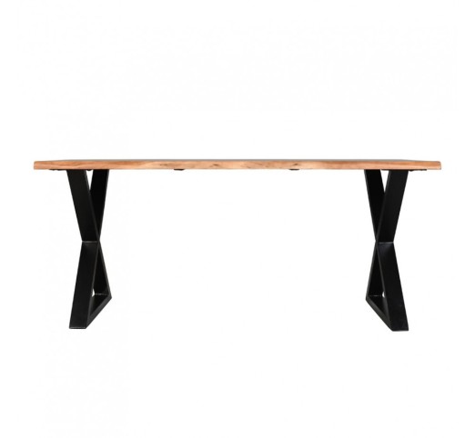 MINGLE ΤΡΑΠΕΖΙ ΚΑΡΥΔΙ ΜΑΥΡΟ 180x80xH76cm
