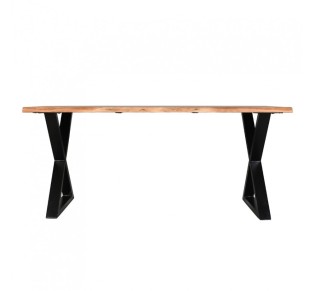 MINGLE TABLE WALNUT BLACK 180x80xH76cm