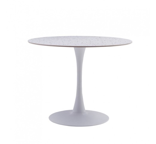 NOUGAT TABLE ROUND TABLE TERRAZZO 100x100xH75cm