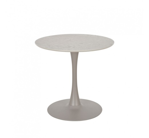 CASPIAN TABLE GREY WITH MARBLE PATTERN 80x80xH75cm