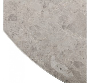CASPIAN ΤΡΑΠΕΖΙ ΓΚΡΙ ΜΕ ΟΨΗ ΜΑΡΜΑΡΟΥ 80x80xH75cm 2