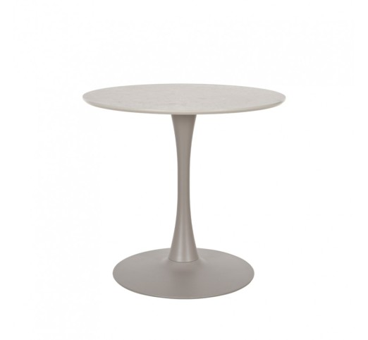 CASPIAN TABLE GREY WITH MARBLE PATTERN 80x80xH75cm
