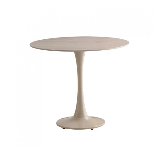 PIETRA ΤΡΑΠΕΖΙ ΡΟΤΟΝΤΑ BEIGE 90x90xH75cm