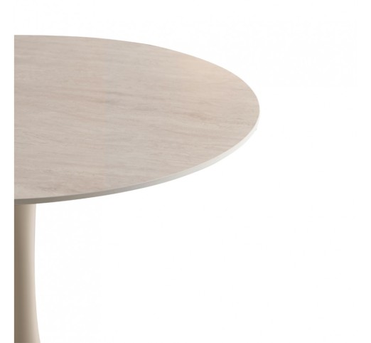 PIETRA ΤΡΑΠΕΖΙ ΡΟΤΟΝΤΑ BEIGE 90x90xH75cm