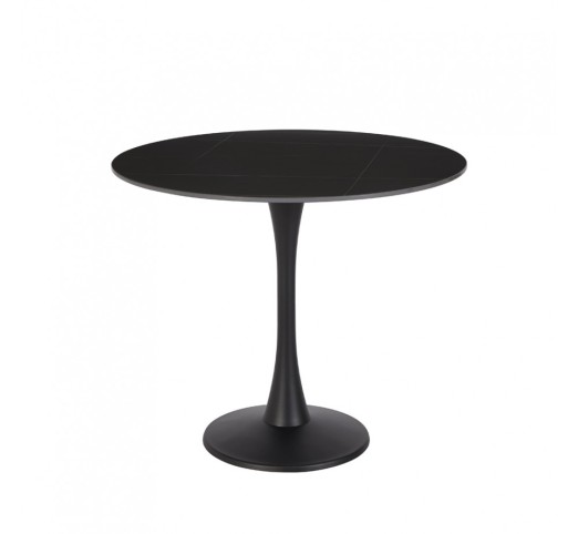 LAVA TABLE ROUND TABLE BLACK 90x90xH75cm