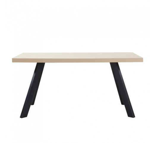 LITHOS TABLE BEIGE BLACK 160x80xH76cm