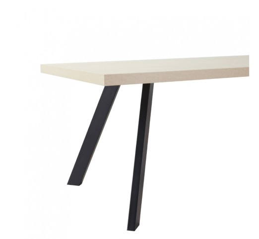 LITHOS TABLE BEIGE BLACK 160x80xH76cm