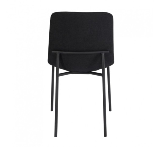 VIENNA CHAIR FABRIC BLACK METAL BLACK