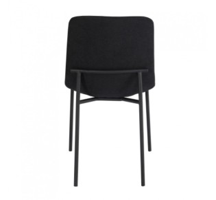 VIENNA CHAIR FABRIC BLACK METAL BLACK