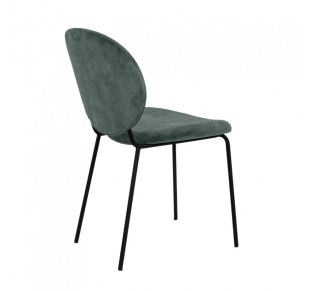 BEETLE CHAIR FABRIC WATER GREEN METAL