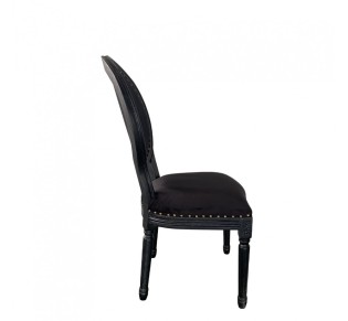 LOUIS CHAIR WOOD ELM BLACK FABRIC E1 PRC