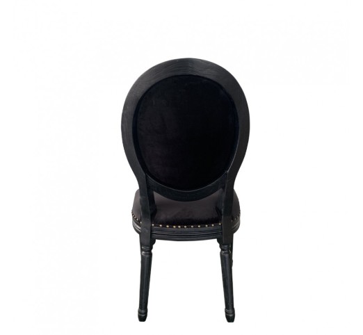 LOUIS CHAIR WOOD ELM BLACK FABRIC E1 PRC