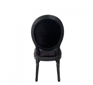 LOUIS CHAIR WOOD ELM BLACK FABRIC E1 PRC