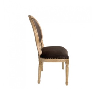 LOUIS CHAIR WOOD ELM TAUPE FABRIC NATURAL E1 PRC