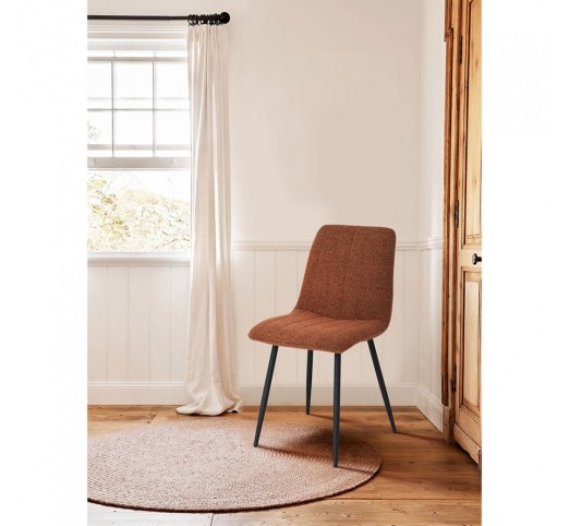 PRAGA CHAIR FABRIC EKAI METAL BLACK