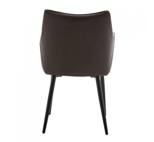 MALONE CHAIR ARMCHAIR GREY LIGHT BROWN DARK 46x61xH86,5cm