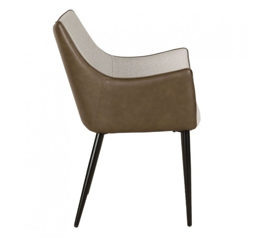 MALONE ΚΑΡΕΚΛΑ ΠΟΛΥΘΡΟΝΑ BEIGE ΛΑΔΙ 46x61xH86,5cm