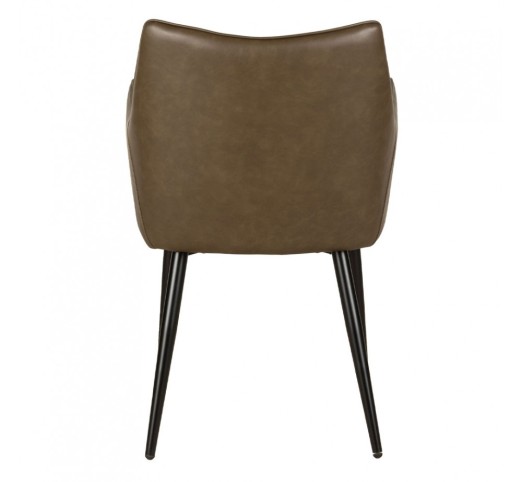 MALONE CHAIR ARMCHAIR BEIGE OLIVE GREEN 46x61xH86,5cm