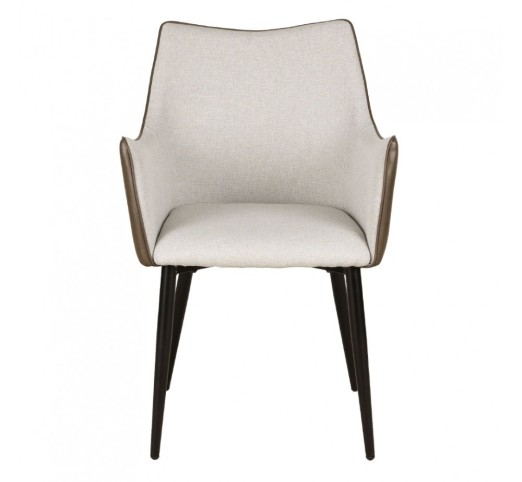 MALONE CHAIR ARMCHAIR BEIGE OLIVE GREEN 46x61xH86,5cm
