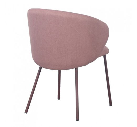 KIRA ARMCHAIR PINK PUCE DARK 56x56xH74,5cm
