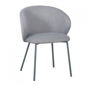 KIRA ARMCHAIR GREY LIGHT GREY DARK 56x56xH74,5cm