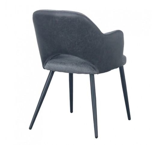ASCOT ΚΑΡΕΚΛΑ ΓΚΡΙ ΣΚΟΥΡΟ 60x63,5xH79cm