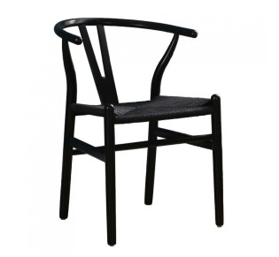 BONE CHAIR BLACK 57x53x76cm