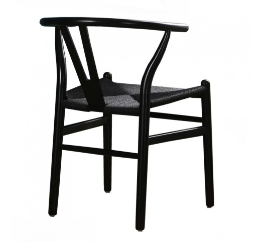 BONE CHAIR BLACK 57x53x76cm