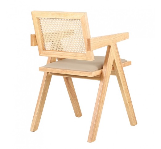 SAMURAI CHAIR NATURAL BEIGE 50x50x80cm