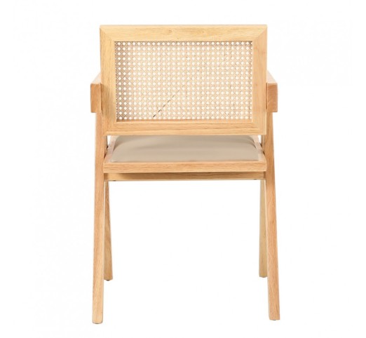 SAMURAI CHAIR NATURAL BEIGE 50x50x80cm